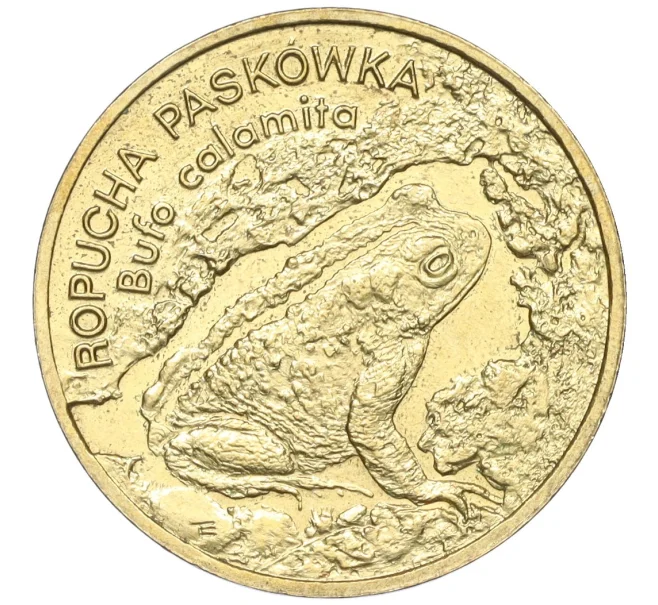 Монета 2 злотых 1998 года Польша «Всемирная природа — Жаба» (Артикул K12-16341)