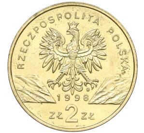 2 злотых 1998 года Польша «Всемирная природа — Жаба» — Фото №2