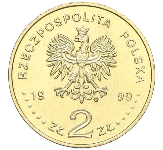 Монета 2 злотых 1999 года Польша «150 лет со дня смерти Юлиуша Словацкого» (Артикул K12-16347)