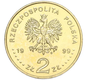 2 злотых 1999 года Польша «Польские правители — Владислав IV Ваза»