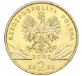 Монета 2 злотых 2002 года Польша «Всемирная природа — Болотная черепаха» (Артикул K12-16372)