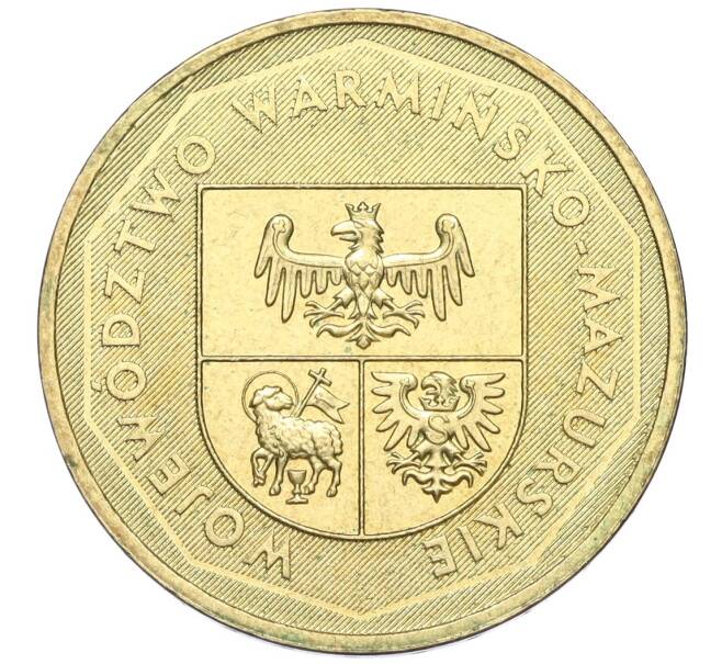 Монета 2 злотых 2005 года Польша «Регионы Польши — Варминско-Мазурское воеводство» (Артикул K12-16413)