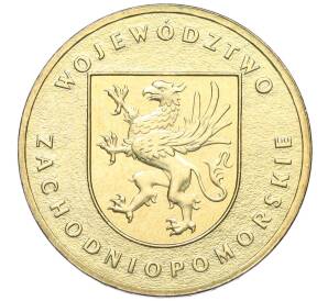2 злотых 2005 года Польша «Регионы Польши — Западно-Поморское воеводство» — Фото №1