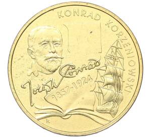 2 злотых 2007 года Польша «150 лет со дня рождения Конрада Коженевского» — Фото №1