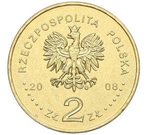 2 злотых 2008 года Польша «90 лет независимости Польши»