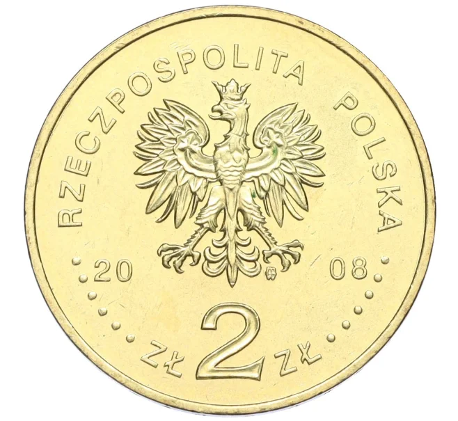 Монета 2 злотых 2008 года Польша «90 лет Великопольскому восстанию» (Артикул K12-16480)