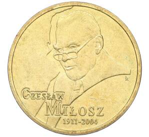 2 злотых 2011 года Польша «100 лет со дня рождения Чеслава Милоша» — Фото №1