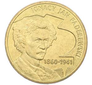 2 злотых 2011 года Польша «70 лет со дня смерти Игнация Яна Падеревского» — Фото №1