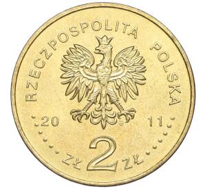 2 злотых 2011 года Польша «Европа без границ — 100 лет обществу защиты слепых» — Фото №2