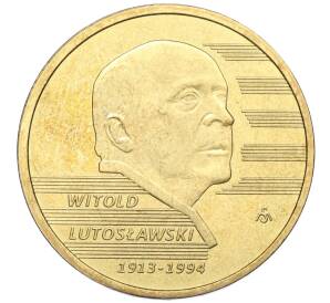 2 злотых 2013 года Польша «100 лет со дня рождения Витольда Лютославского» — Фото №1