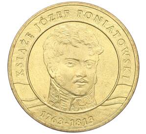 2 злотых 2013 года Польша «200 лет со дня смерти принца Юзефа Понятовского» — Фото №1