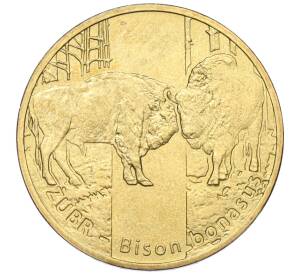 2 злотых 2013 года Польша «Всемирная природа — Зубр» — Фото №1