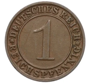 1 рейхспфенниг 1930 года D Германия