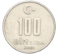 Монета 100000 лир 2001 года Турция (Артикул K12-16684)