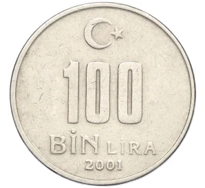 100000 лир 2001 года Турция