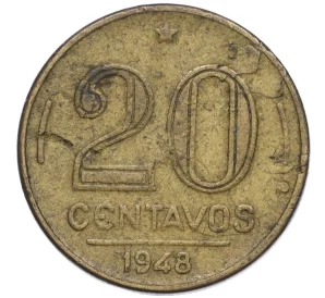 20 сентаво 1948 года Бразилия «Руй Барбоза ди Оливейра»