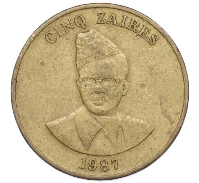 Монета 5 заиров 1987 года Заир (Артикул K12-16733)