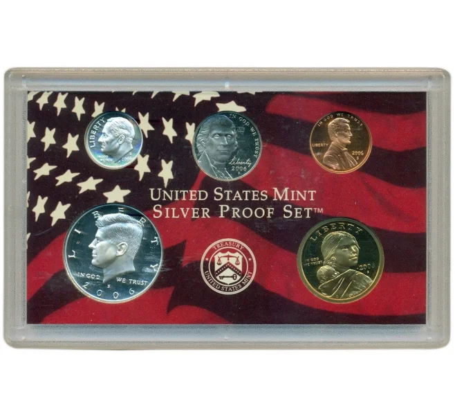 Годовой набор из 5 монет 2006 года S США (Артикул K12-16745)