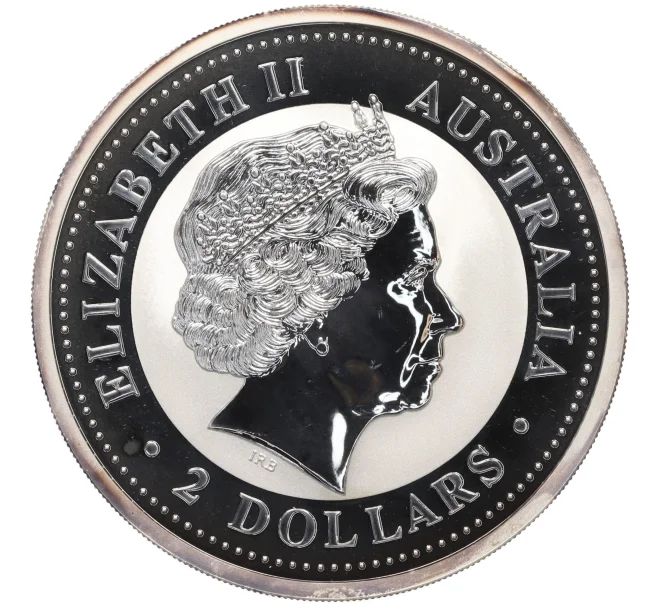 Монета 2 доллара 2006 года Австралия «Китайский гороскоп — Год собаки» (Артикул K12-16747)