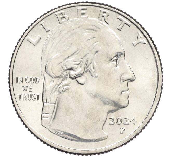 Монета 1/4 доллара (25 центов) 2024 года P США «Американские женщины — Мэри Эдвардс Уокер» (Артикул M2-74436)