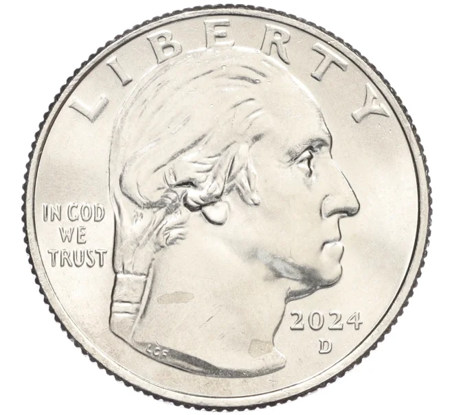 Монета 1/4 доллара (25 центов) 2024 года D США «Американские женщины — Мэри Эдвардс Уокер» (Артикул M2-74437)