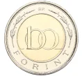 Монета 100 форинтов 2024 года Венгрия «100 лет Венгерскому национальному банку» (Артикул M2-74439)