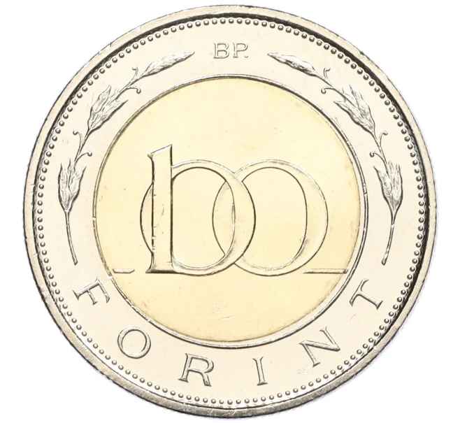 Монета 100 форинтов 2024 года Венгрия «100 лет Венгерскому национальному банку» (Артикул M2-74439)