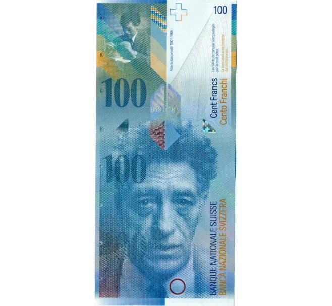 Банкнота 100 франков 2007 года Швейцария (Артикул K12-16772)