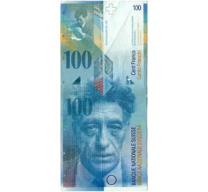 100 франков 1999 года Швейцария