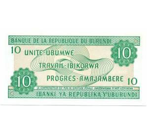 10 франков 1997 года Бурунди