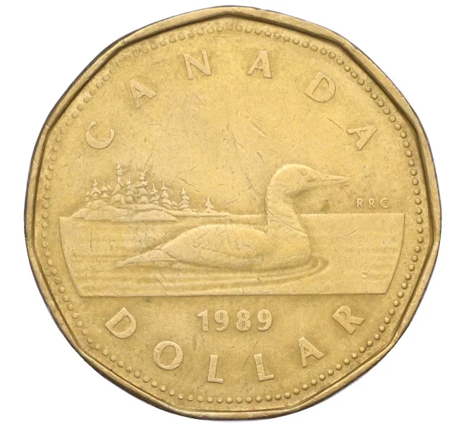 Монета 1 доллар 1989 года Канада (Артикул T11-08122)