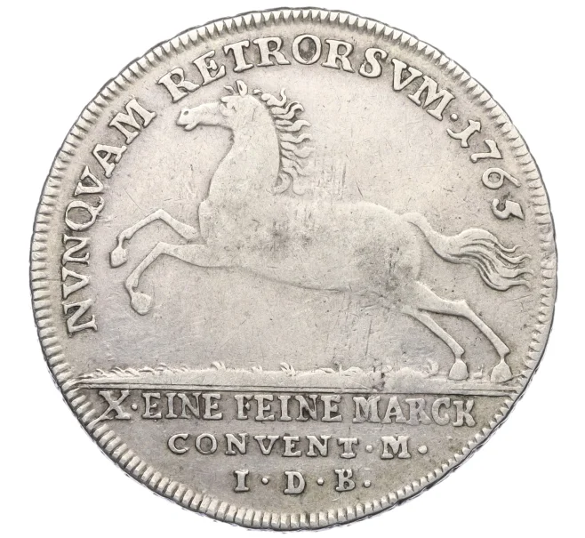 Монета 1 талер 1765 года Брауншвейг-Вольфенбюттель (Артикул K12-17007)