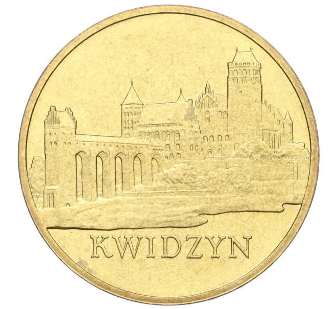 Монета 2 злотых 2007 года Польша «Древние города Польши — Квидзын» (Артикул K12-16855)