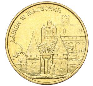 2 злотых 2002 года Польша «Памятники Польши — Замок Мариенбург»