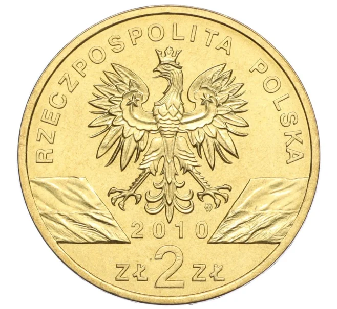 Монета 2 злотых 2010 года Польша «Всемирная природа — Летучая мышь» (Артикул K12-16972)