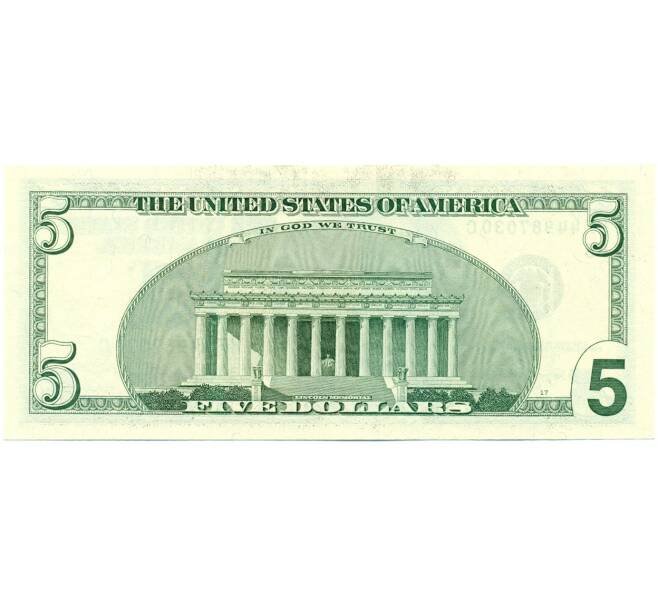 Банкнота 5 долларов 2006 года США (Артикул K12-17191)