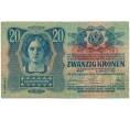 Банкнота 20 крон 1919 года Австрия (горизонтальная красная надпечатка на 20 кронах 1913) (Артикул K12-17216)