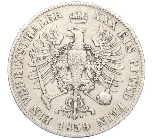 1 союзный талер 1859 года А Пруссия
