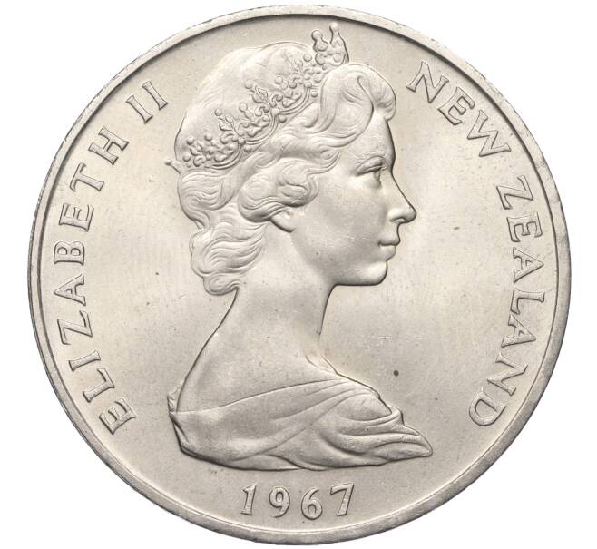 Монета 1 доллар 1967 года Новая Зеландия (Артикул K12-17267)