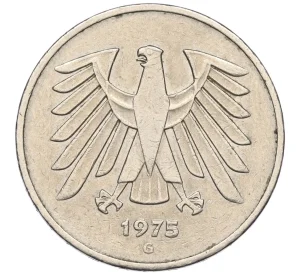 5 марок 1975 года G Западная Германия (ФРГ)