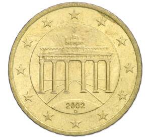 50 евроцентов 2002 года D Германия