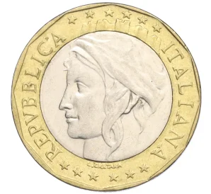 1000 лир 1997 года Италия «Европейский Союз» (С ошибкой)