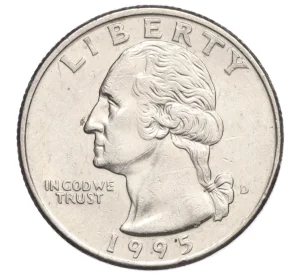 1/4 доллара (25 центов) 1995 года D США