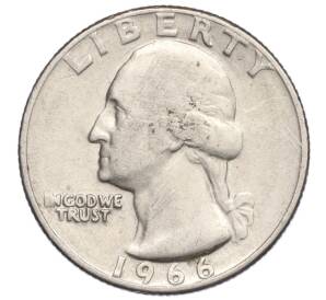 1/4 доллара (25 центов) 1966 года США