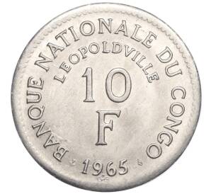 10 франков 1965 года Конго (ДРК) — Фото №2