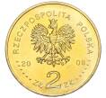 Монета 2 злотых 2008 года Польша «400 лет польским поселениям в Северной Америке» (Артикул K12-17604)
