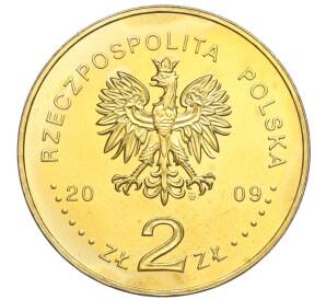 2 злотых 2009 года Польша «65 лет Варшавскому восстанию»