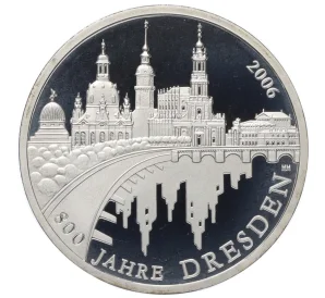 10 евро 2006 года A Германия «800 лет городу Дрездену»
