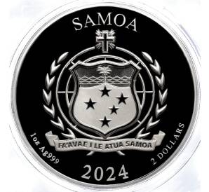 2 доллара 2024 года Самоа «Беркут»