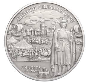 5 долларов 2016 года Острова Кука «История крестовых походов — Восьмой крестовый поход»